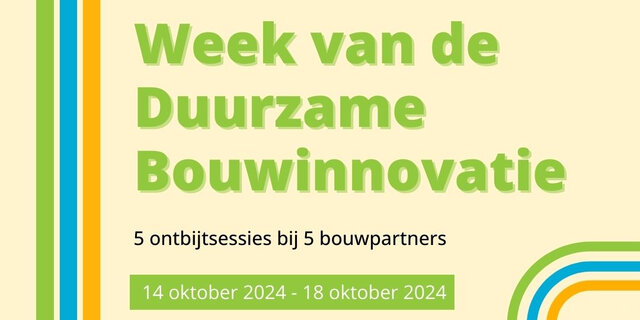 week van de duurzame bouwinnovatie